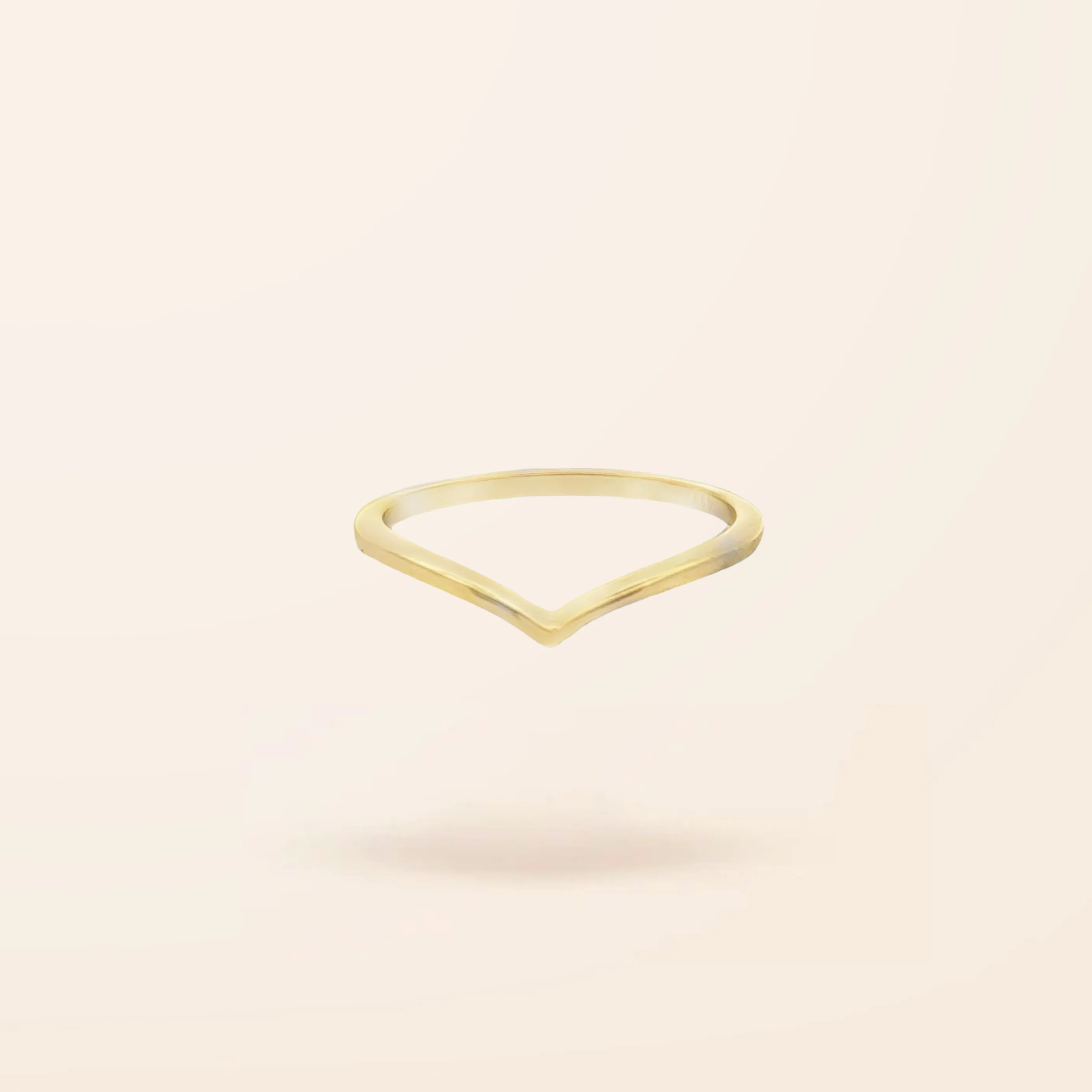 10K Gold V Ring