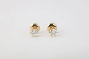 14k Yellow Gold 0.46tcw Diamond Stud Earrings (1.19g.)