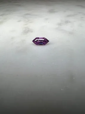 1.50 CARAT HEXAGON CUT NATURAL PURPLE SAPPHIRE LOOSE GEMSTONE. 1.50 CT PURPLE BY MIKE NEKTA NYC