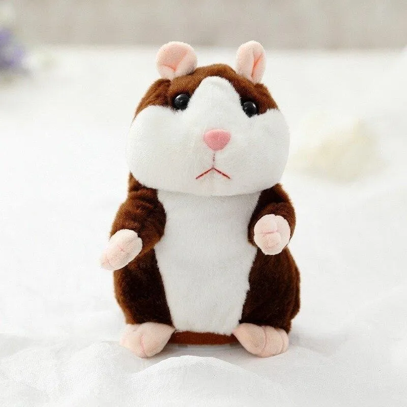 16cm Lovely Talking Hamster Speak Talk Sound Record Repeat Stuffed Plush Animal Kawaii Hamster Toys