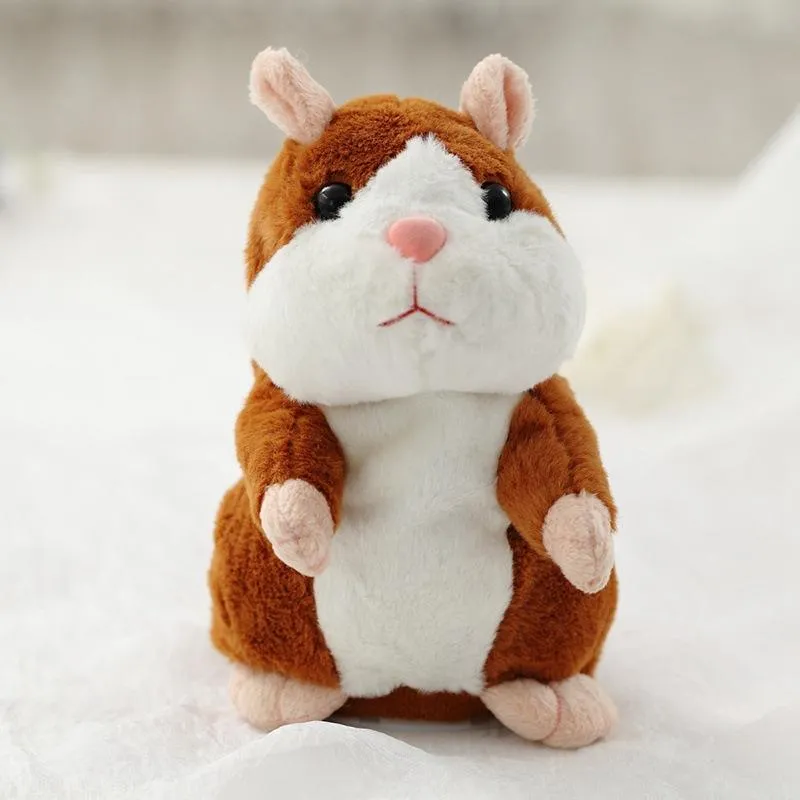 16cm Lovely Talking Hamster Speak Talk Sound Record Repeat Stuffed Plush Animal Kawaii Hamster Toys