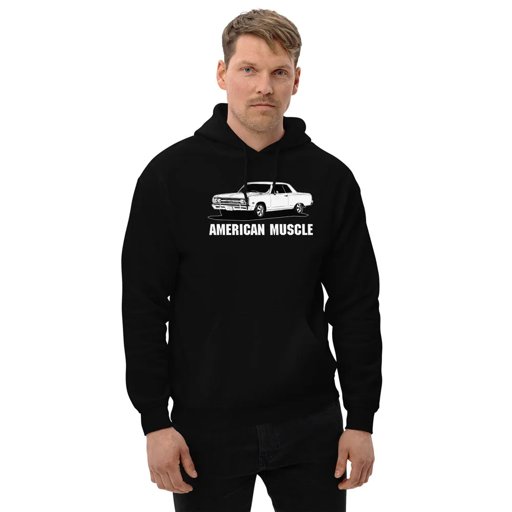 1965 Chevelle Hoodie, American Muscle Car Sweatshirt