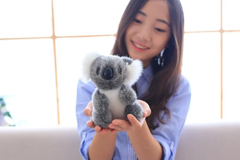 1pc Kawaii Simulation Australia Koala Plush Toy Stuffed Animal Doll Mom Baby Kids Infant Girls Toys Birthday Gift Home Decor