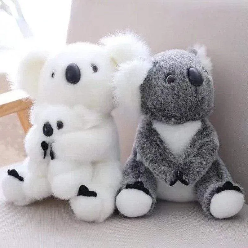 1pc Kawaii Simulation Australia Koala Plush Toy Stuffed Animal Doll Mom Baby Kids Infant Girls Toys Birthday Gift Home Decor