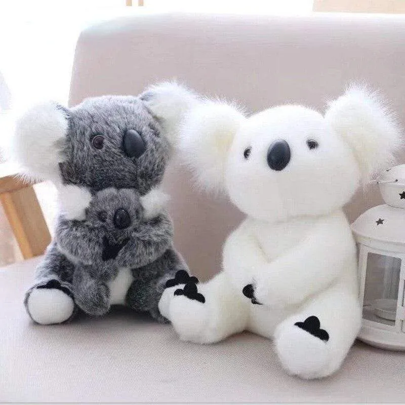 1pc Kawaii Simulation Australia Koala Plush Toy Stuffed Animal Doll Mom Baby Kids Infant Girls Toys Birthday Gift Home Decor