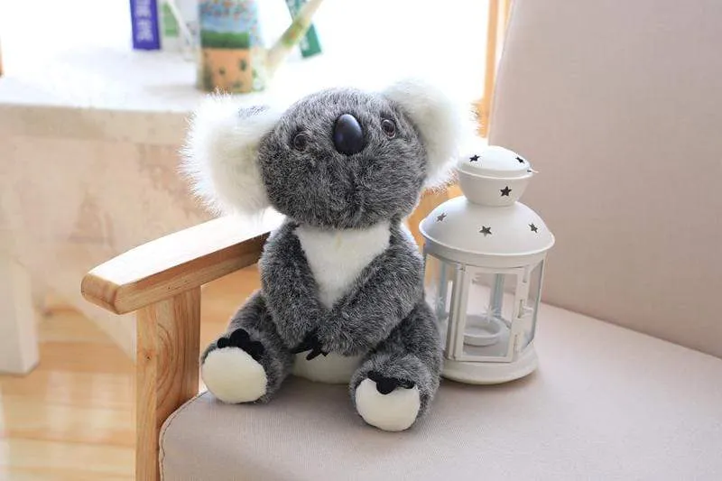 1pc Kawaii Simulation Australia Koala Plush Toy Stuffed Animal Doll Mom Baby Kids Infant Girls Toys Birthday Gift Home Decor