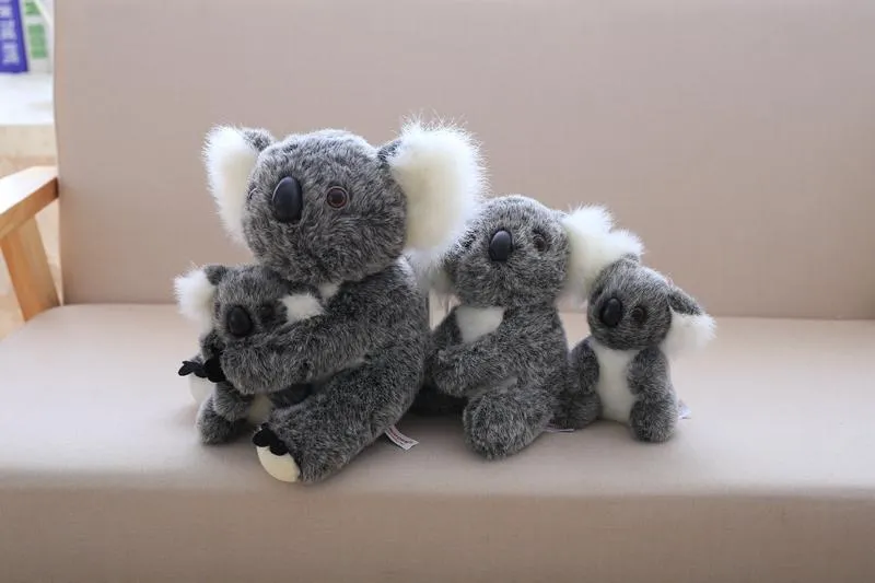 1pc Kawaii Simulation Australia Koala Plush Toy Stuffed Animal Doll Mom Baby Kids Infant Girls Toys Birthday Gift Home Decor