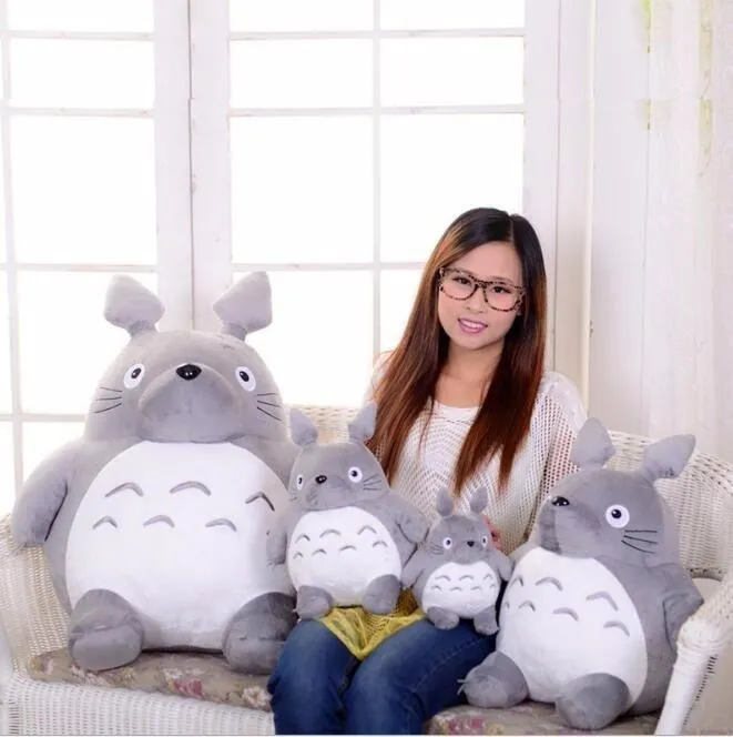 20/30/45cm Totoro Plush Toys Soft Stuffed Animals Anime Cartoon Pillow Cushion Cute Fat Cat  Animals Children Birthday Xmas Gift