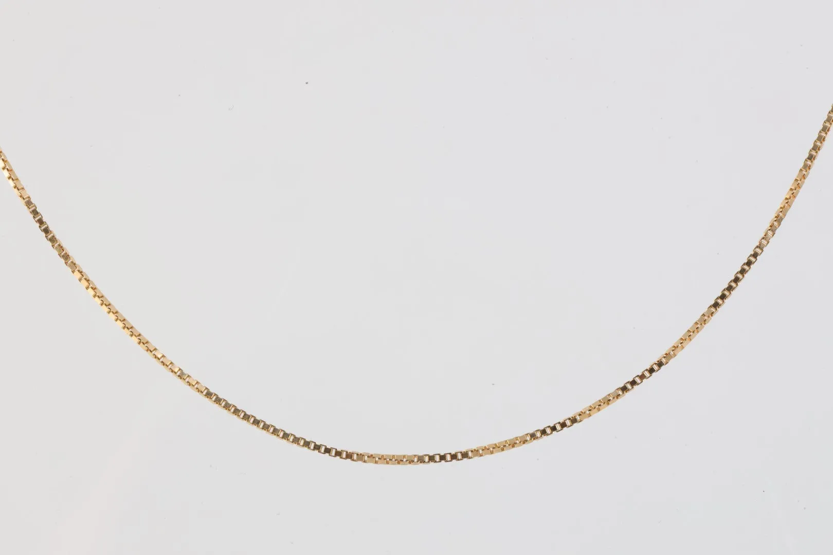 20" 14k Yellow Gold Box Chain Necklace (3.35g.)