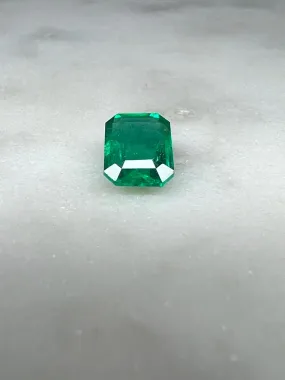 2.18 CARAT EMERALD CUT NATURAL VIVID GREEN EMERALD LOOSE GEMSTONE. 2.18 CT VIVID GREEN ZAMBIA BY MIKE NEKTA NYC