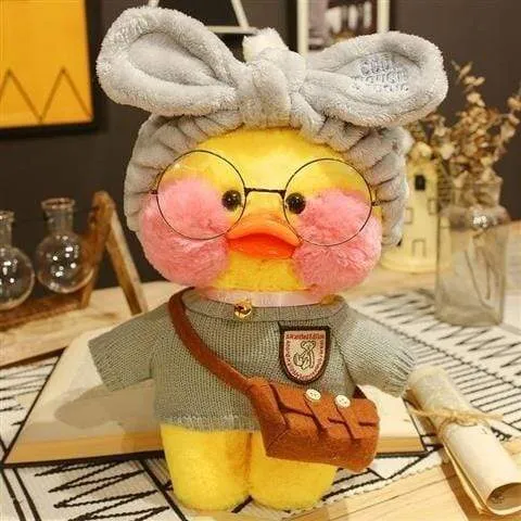 30CM Pink LaLafanfan Kawaii Cafe Mimi Yellow Duck Plush Toy Cute Stuffed Doll Soft Animal Dolls Kids Toys Birthday Gift for girl