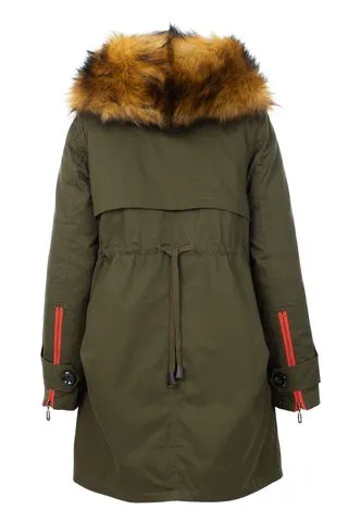 3/4 length parka