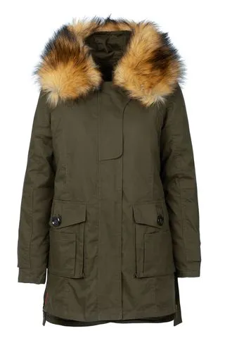 3/4 length parka