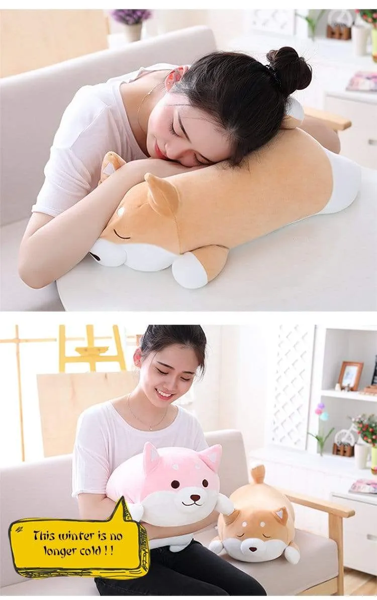 36/55 Cute Fat Shiba Inu Dog Plush Toy Stuffed Soft Kawaii Animal Cartoon Pillow Lovely Gift for Kids Baby Children Good Quality