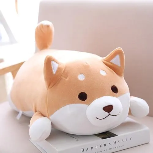 36/55 Cute Fat Shiba Inu Dog Plush Toy Stuffed Soft Kawaii Animal Cartoon Pillow Lovely Gift for Kids Baby Children Good Quality