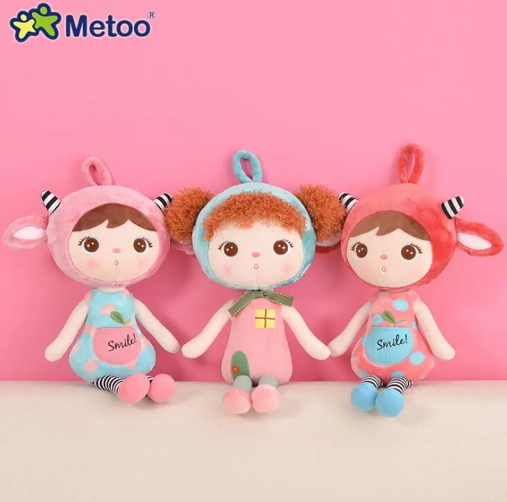 49cm  kawaii Stuffed Plush Animals Cartoon Kids Toys for Girls Children Birthday Christmas Gift Keppel Panda Baby Metoo Doll