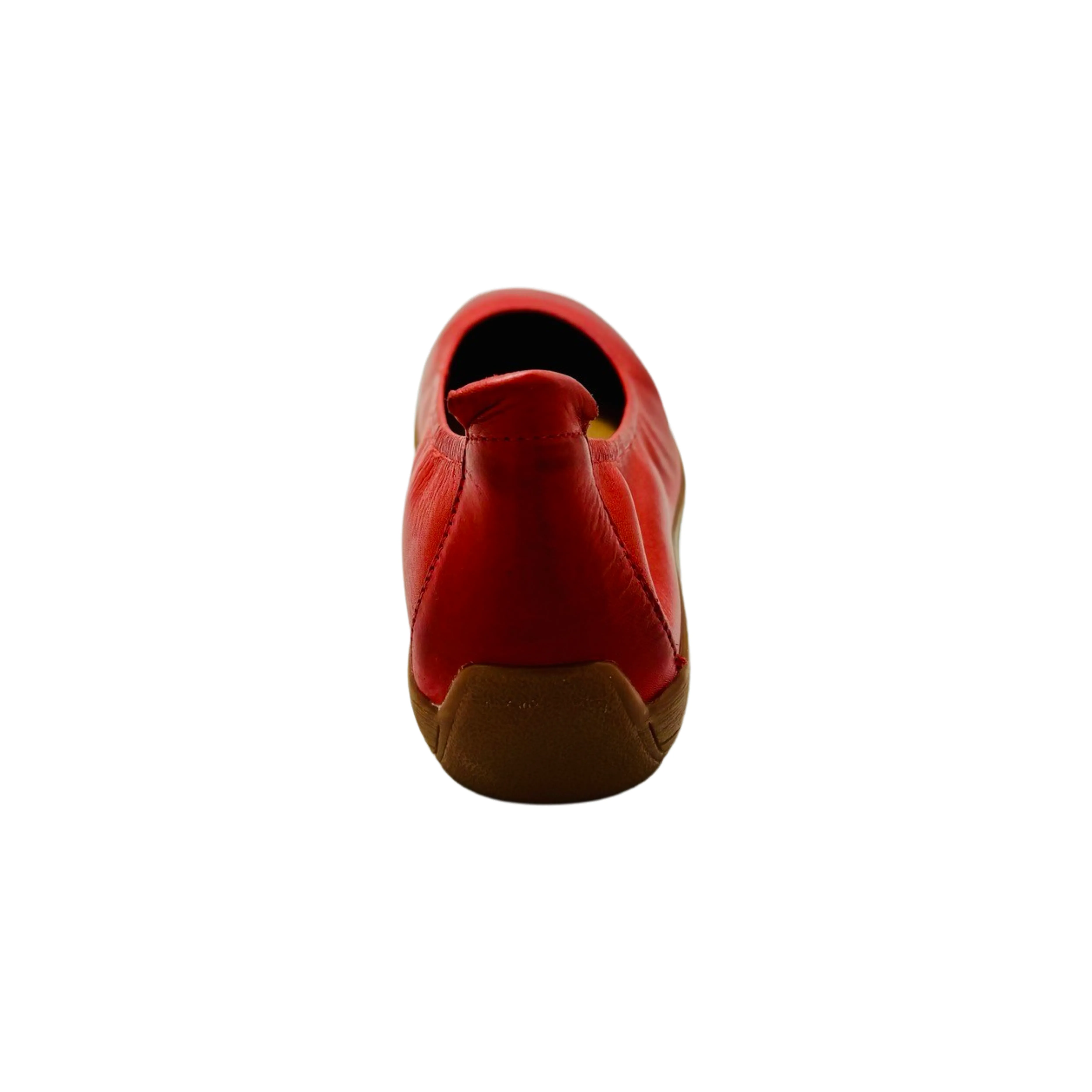 74801 Red Leather Flat