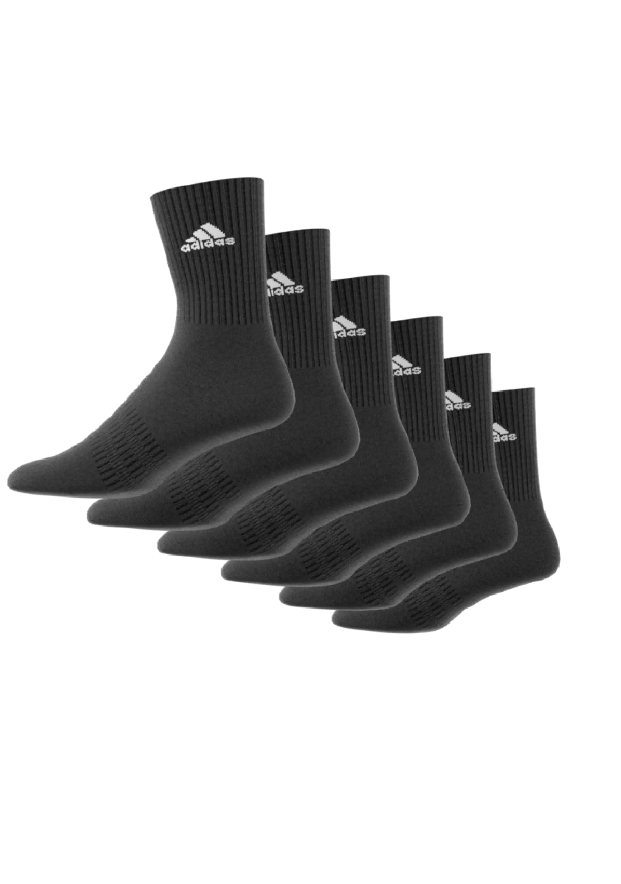 Adidas 6 Pack Cushioned Sportswear Crew Socks <BR> IC1316