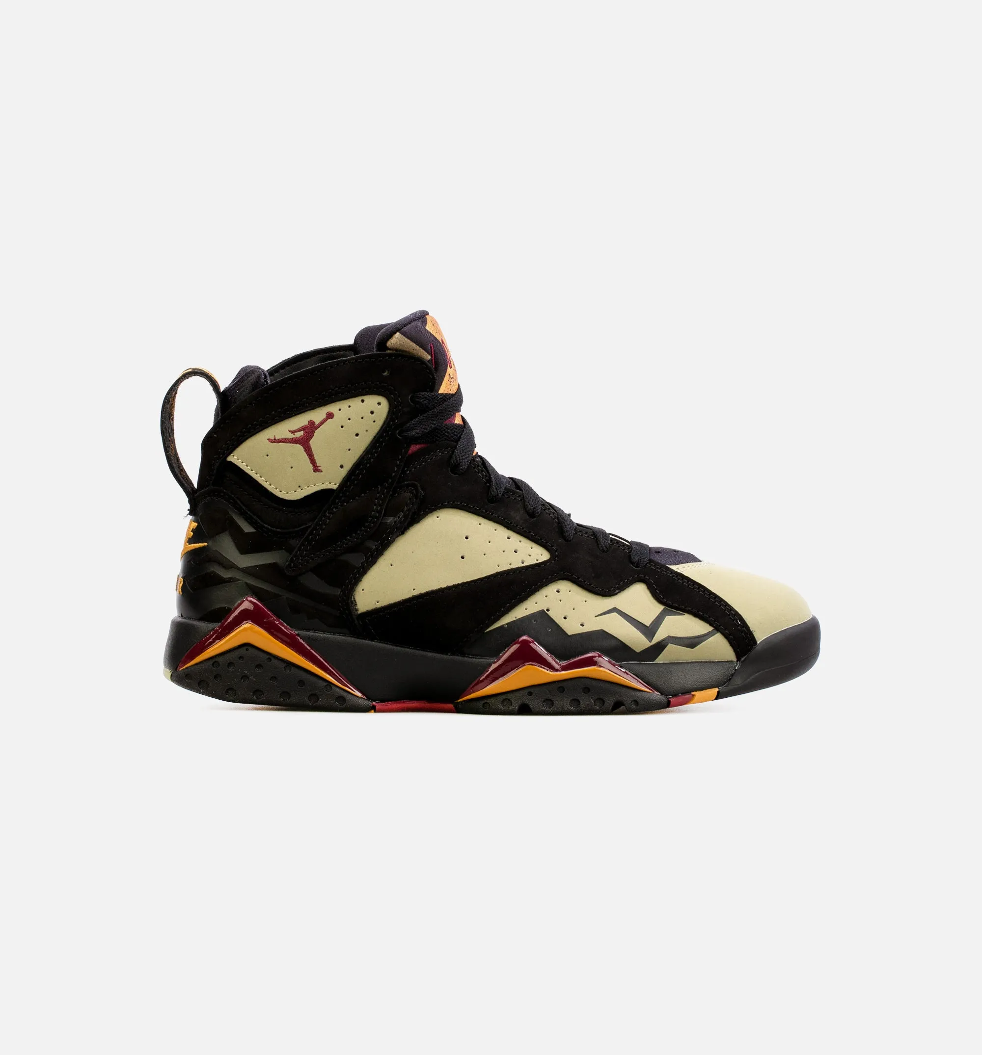 Air Jordan 7 Retro Black Olive Mens Lifestyle Shoe - Black/Green