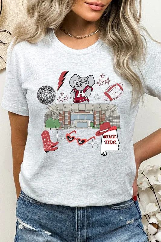 ALABAMA ROLL TIDE UNISEX SHORT SLEEVE