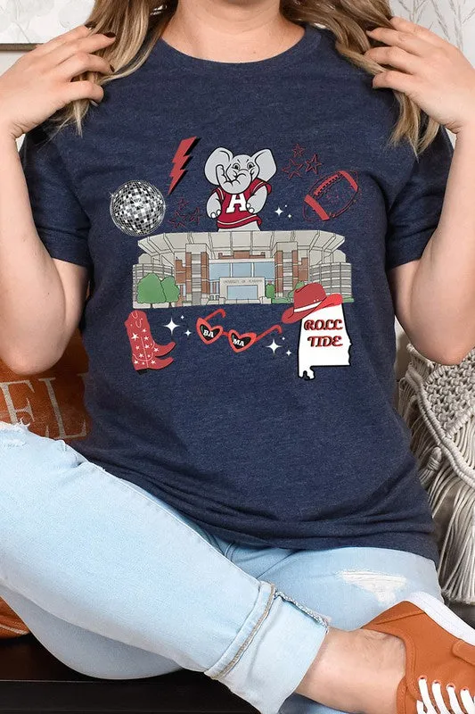 ALABAMA ROLL TIDE UNISEX SHORT SLEEVE