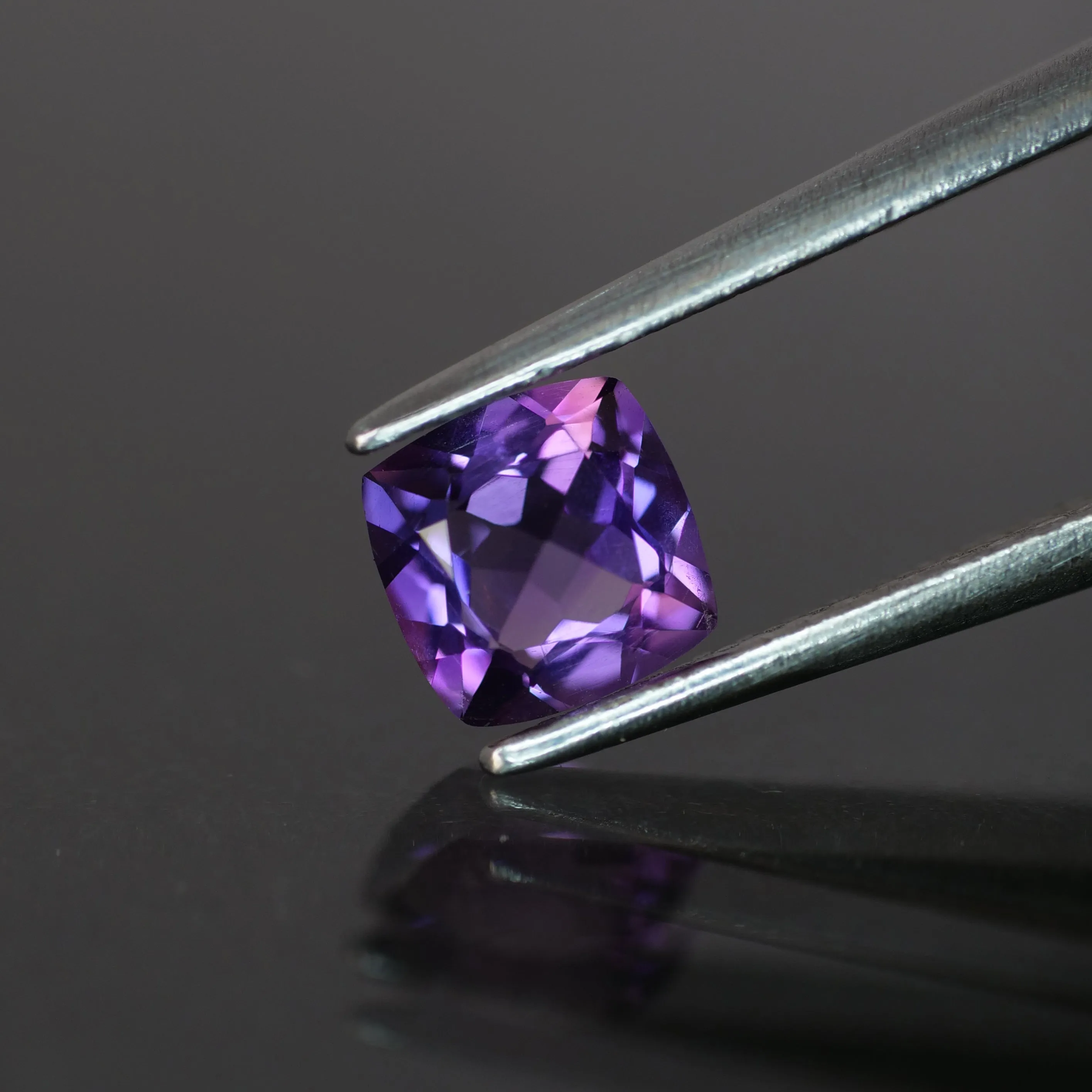 Amethyst | lavender color, cushion cut 6mm, 0.5ct, VVS clarity, Brasil