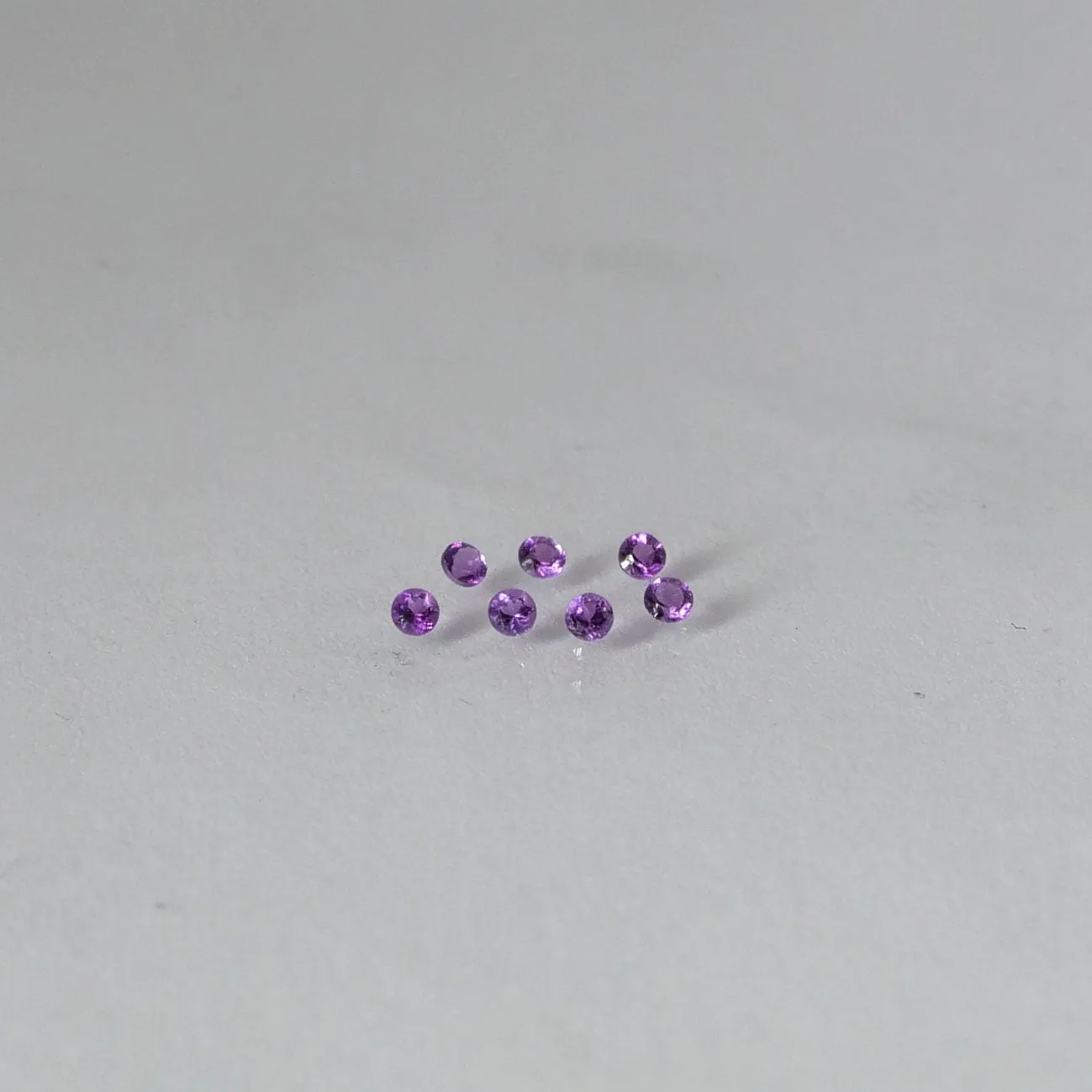 Amethyst | round cut, lavender, purple, accent stones, VS clarity, Africa