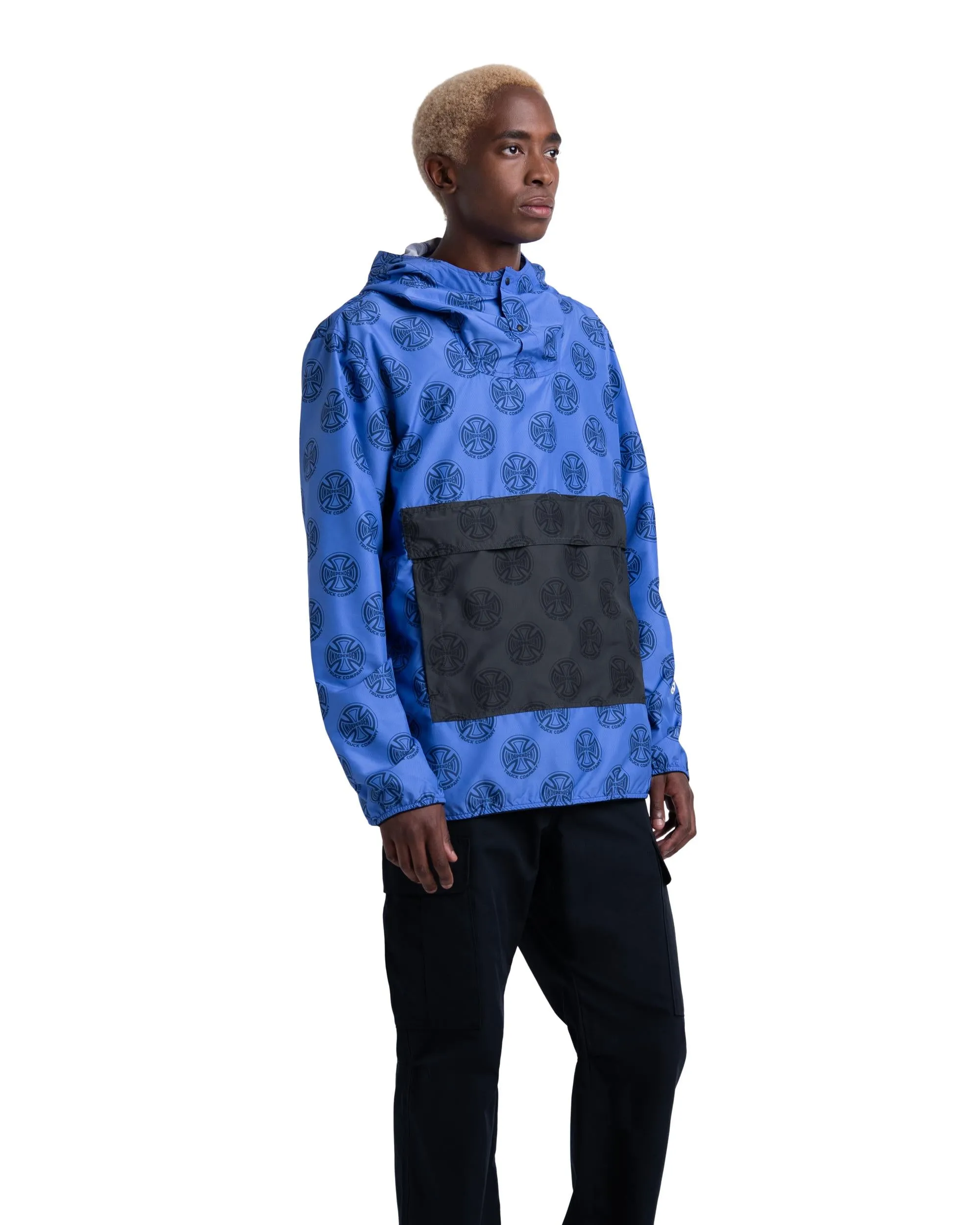 Anorak Herschel Homem Windbreaker Hip Pack Multi Cross Amparo Blue - Independent