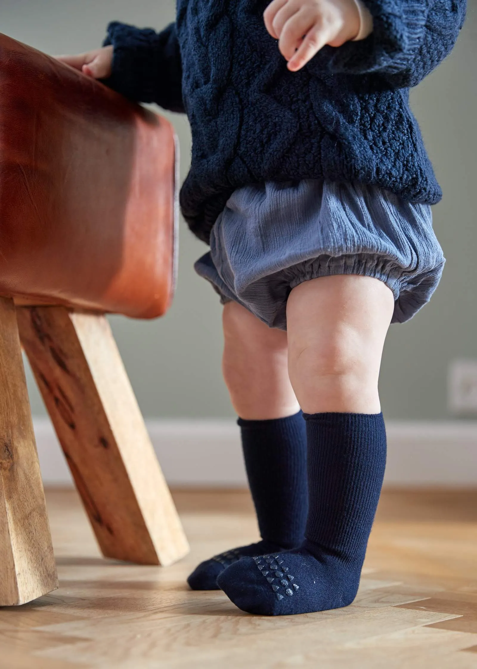 Anti-slip BAMBOO socks - Navy