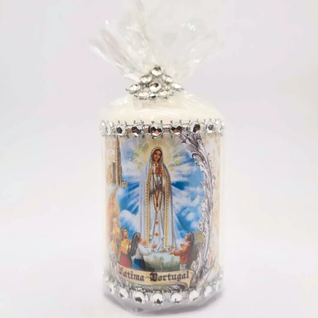 Apparitions of Our Lady Of Fatima Candle 3.9''| 10 cm