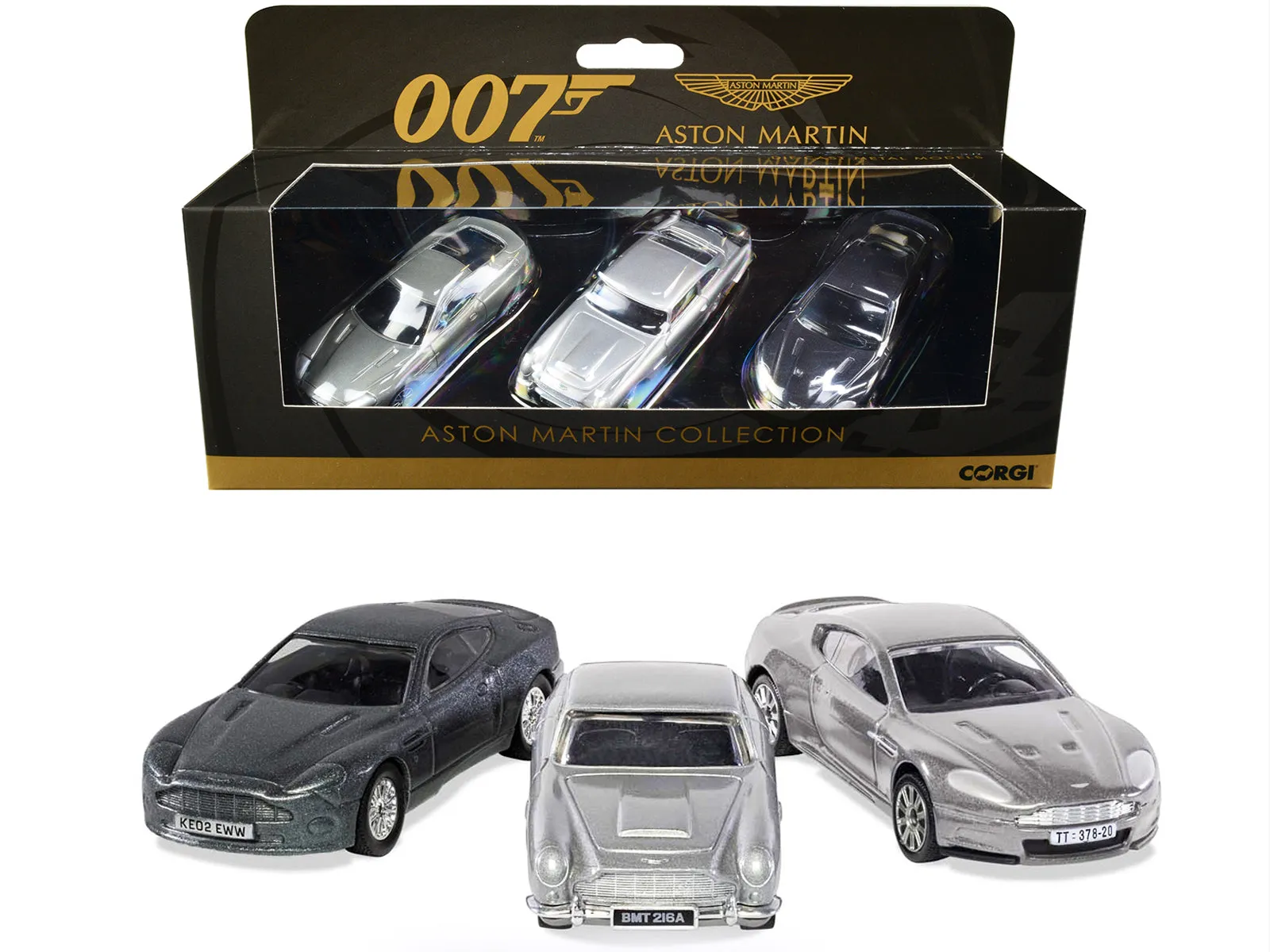 Aston Martin Collection James Bond 007 Set of 3 Pieces Diecast Model Cars by Corgi