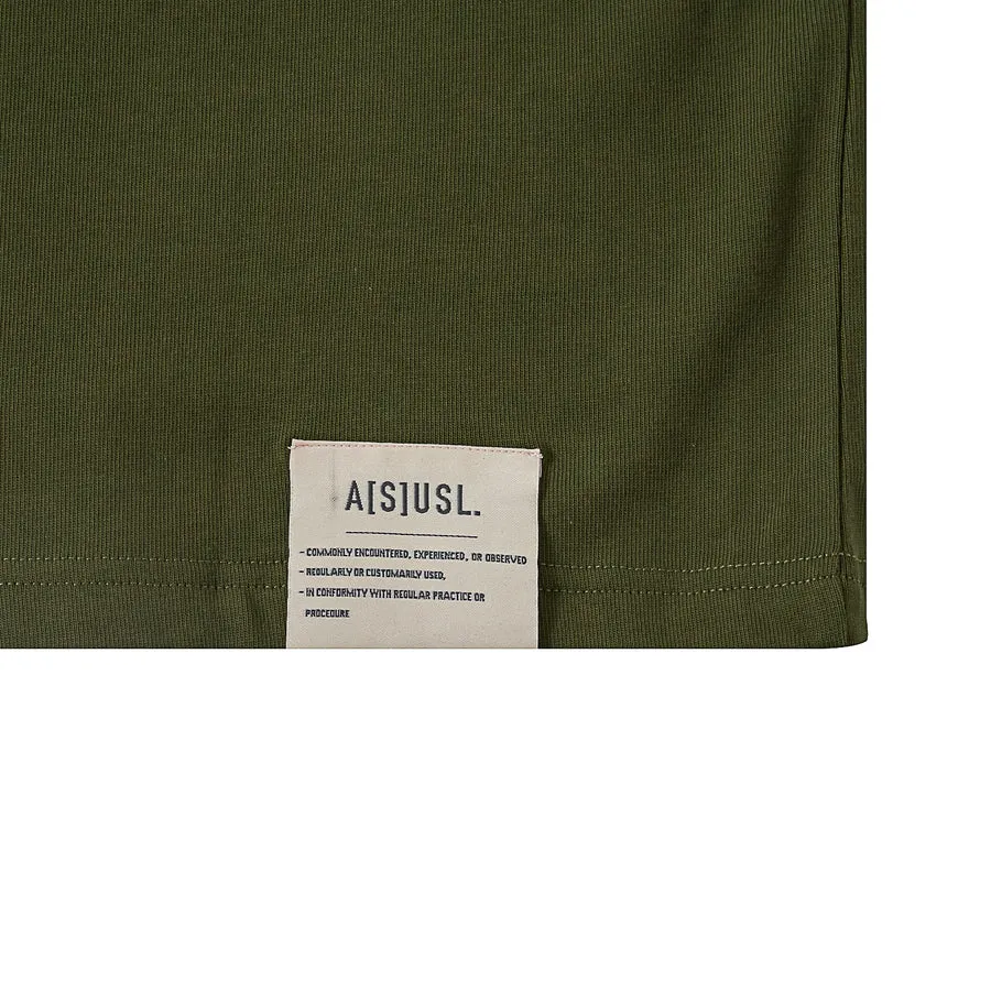 A[S]USL ARC LOGO EMB. TEE-OLIVE