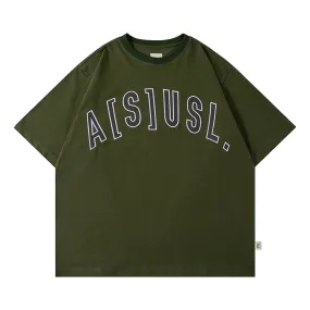 A[S]USL ARC LOGO EMB. TEE-OLIVE