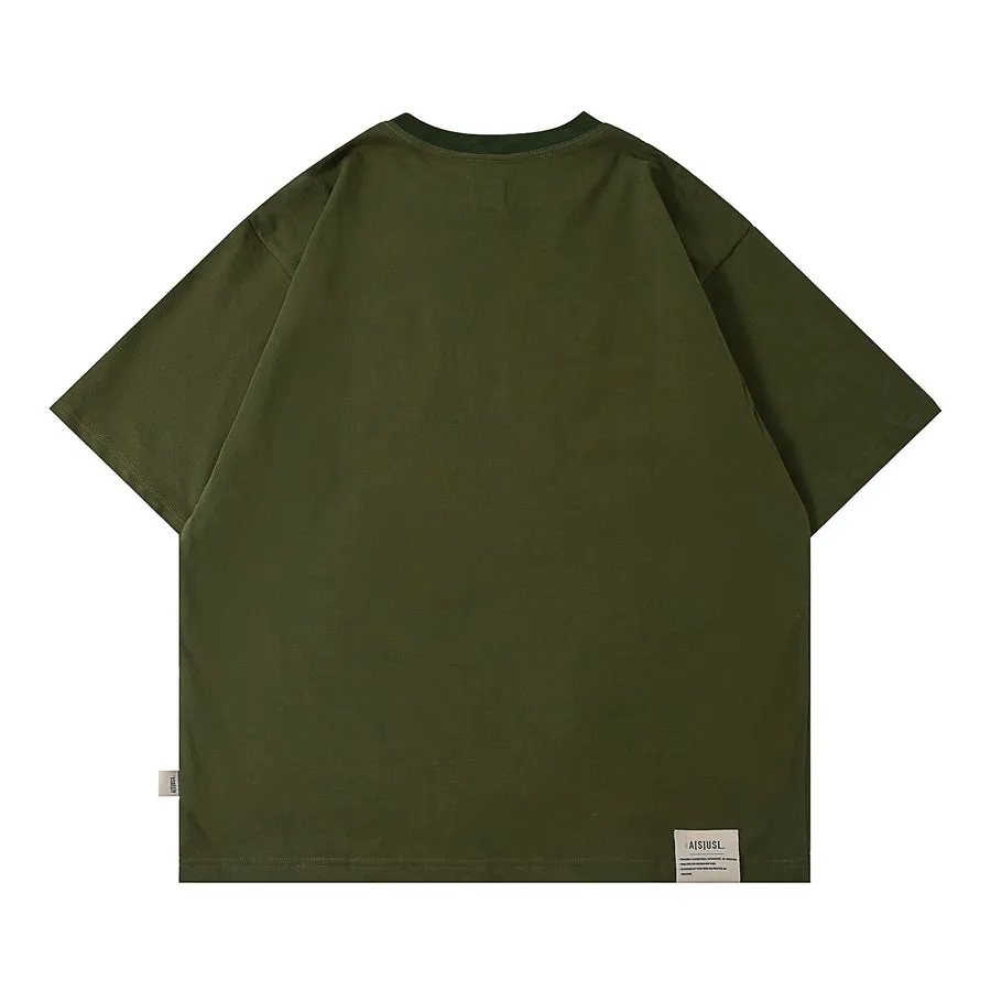 A[S]USL ARC LOGO EMB. TEE-OLIVE