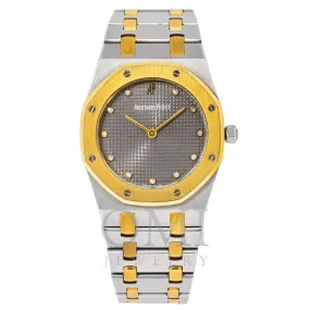 AUDEMARS PIGUET ROYAL OAK LADY 11470SA 30MM GREY DIAMOND DIAL WITH STAINLESS STEEL /YELLOW GOLD BRACELET