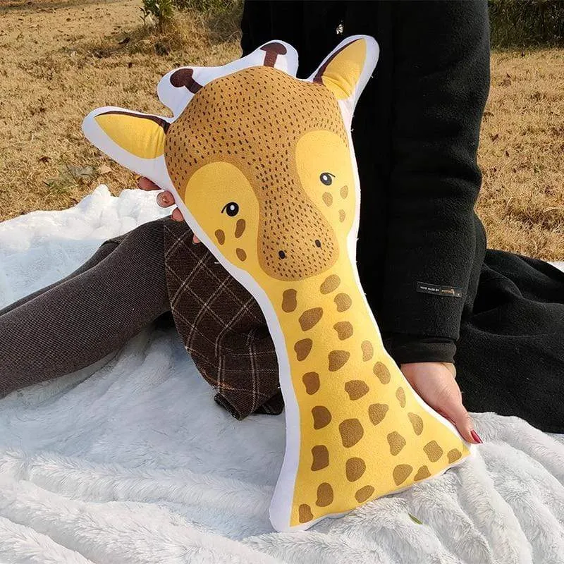 Baby Elephant Fox Deer Bear Giraffe Rabbit Soft Stuffed Plush Toys Pillows Animal Plush Toy Cartoon Pillow Cushion For Kids Gift