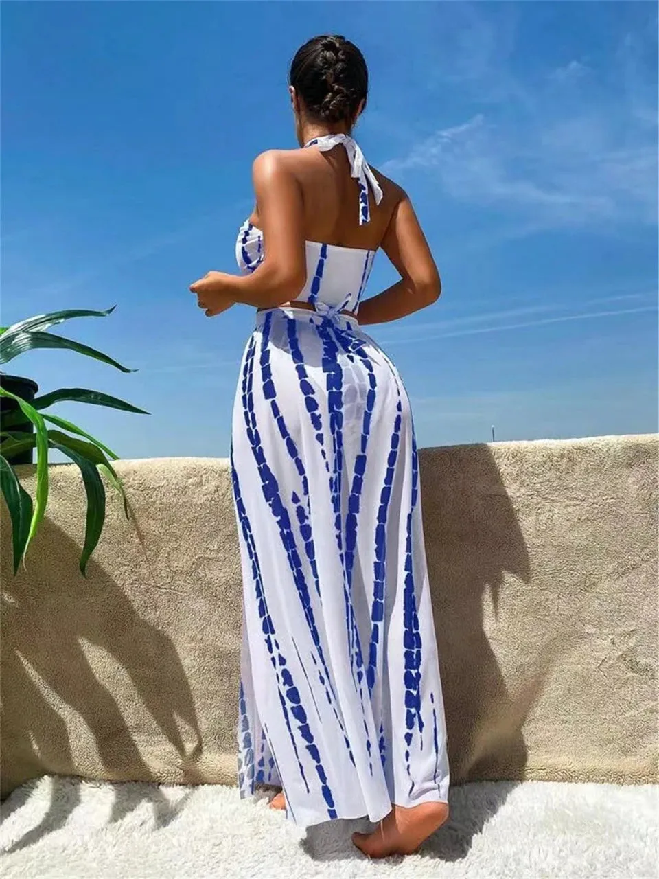 Bahamas Vacation 3 Piece Cover Up Skirt Set