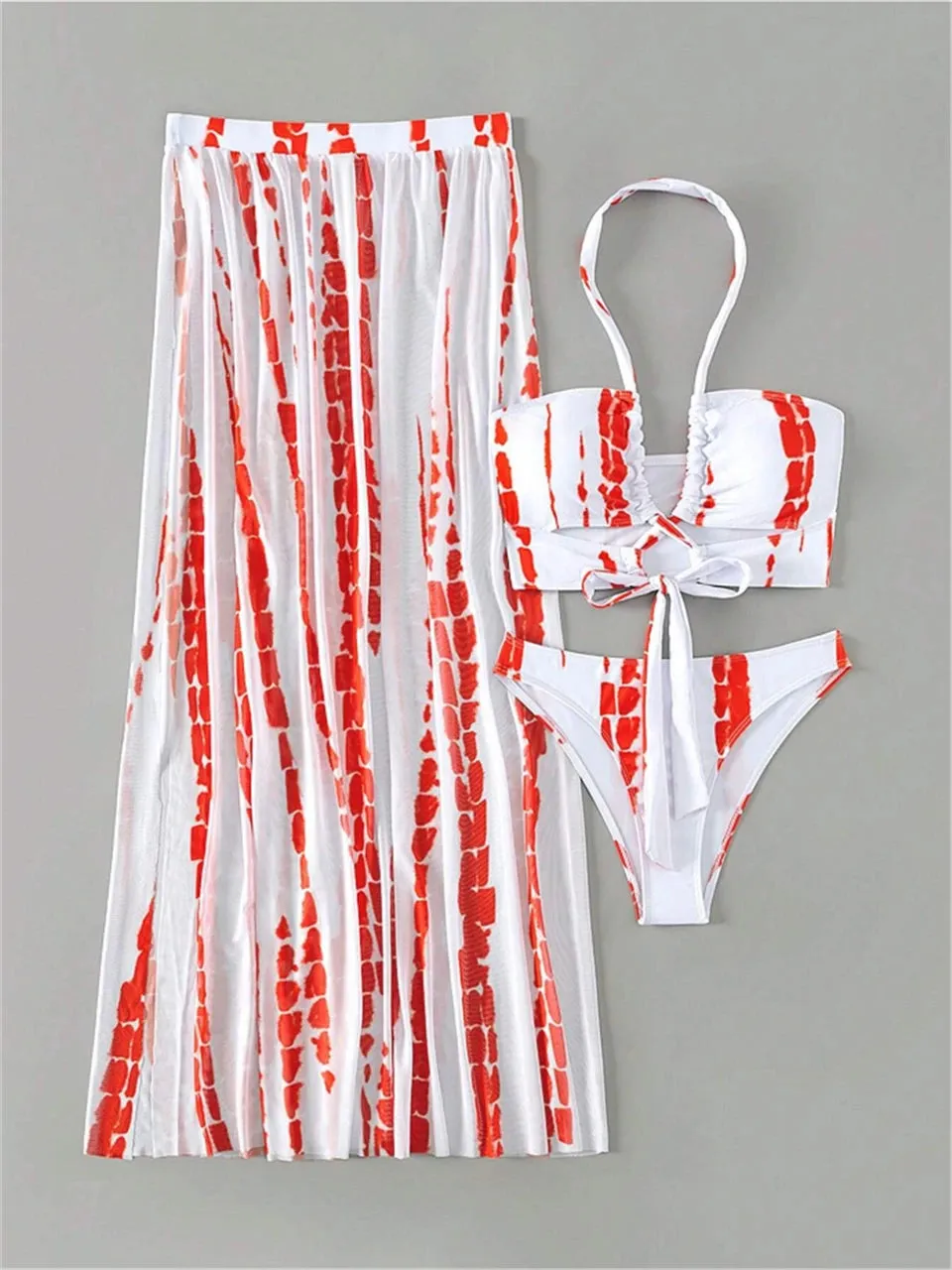 Bahamas Vacation 3 Piece Cover Up Skirt Set