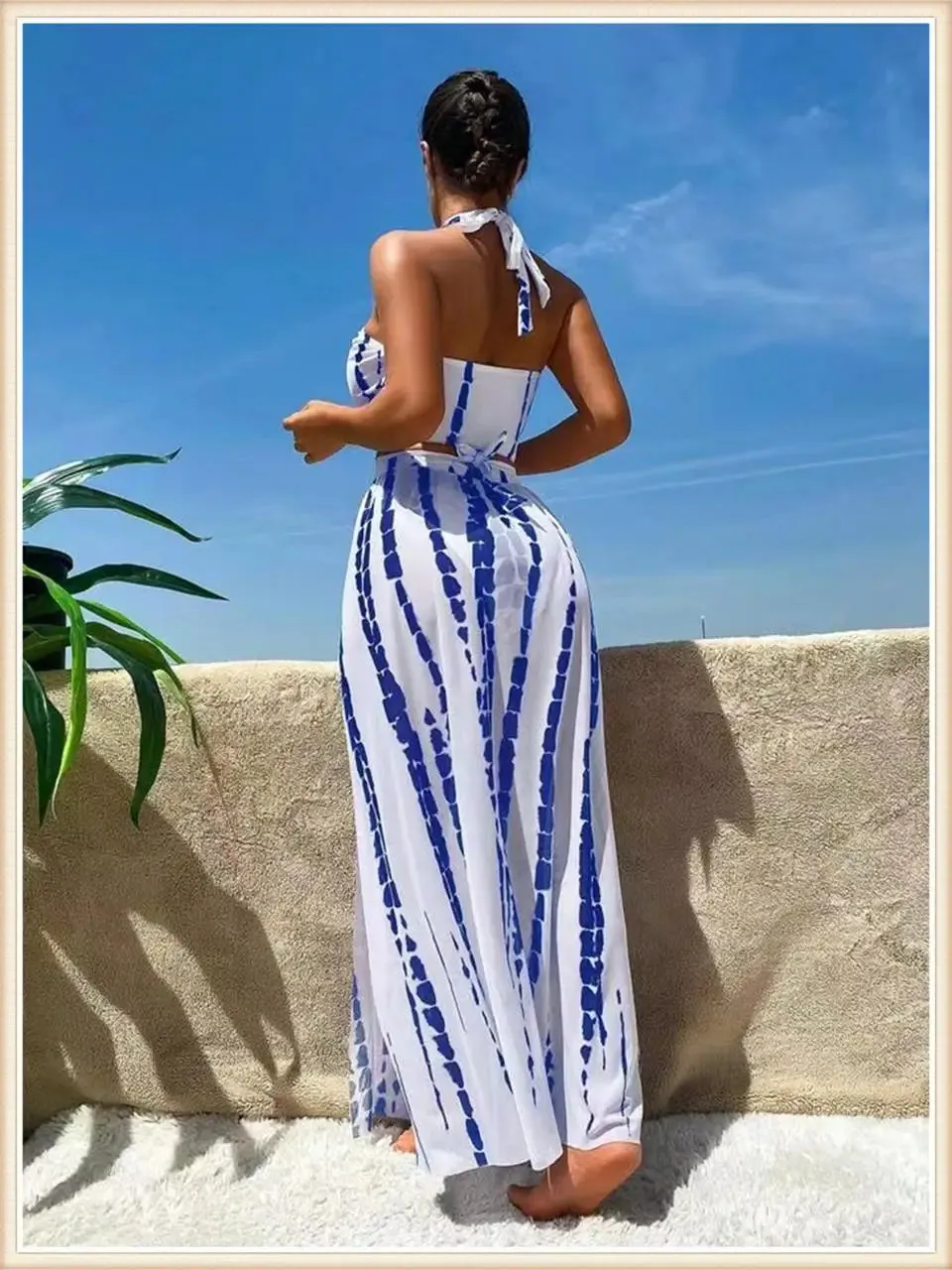 Bahamas Vacation 3 Piece Cover Up Skirt Set