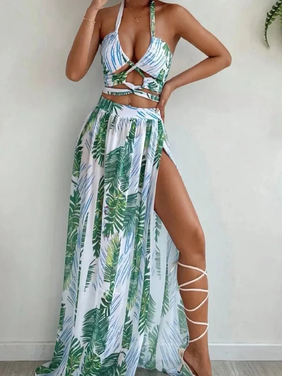 Bahamas Vacation 3 Piece Cover Up Skirt Set