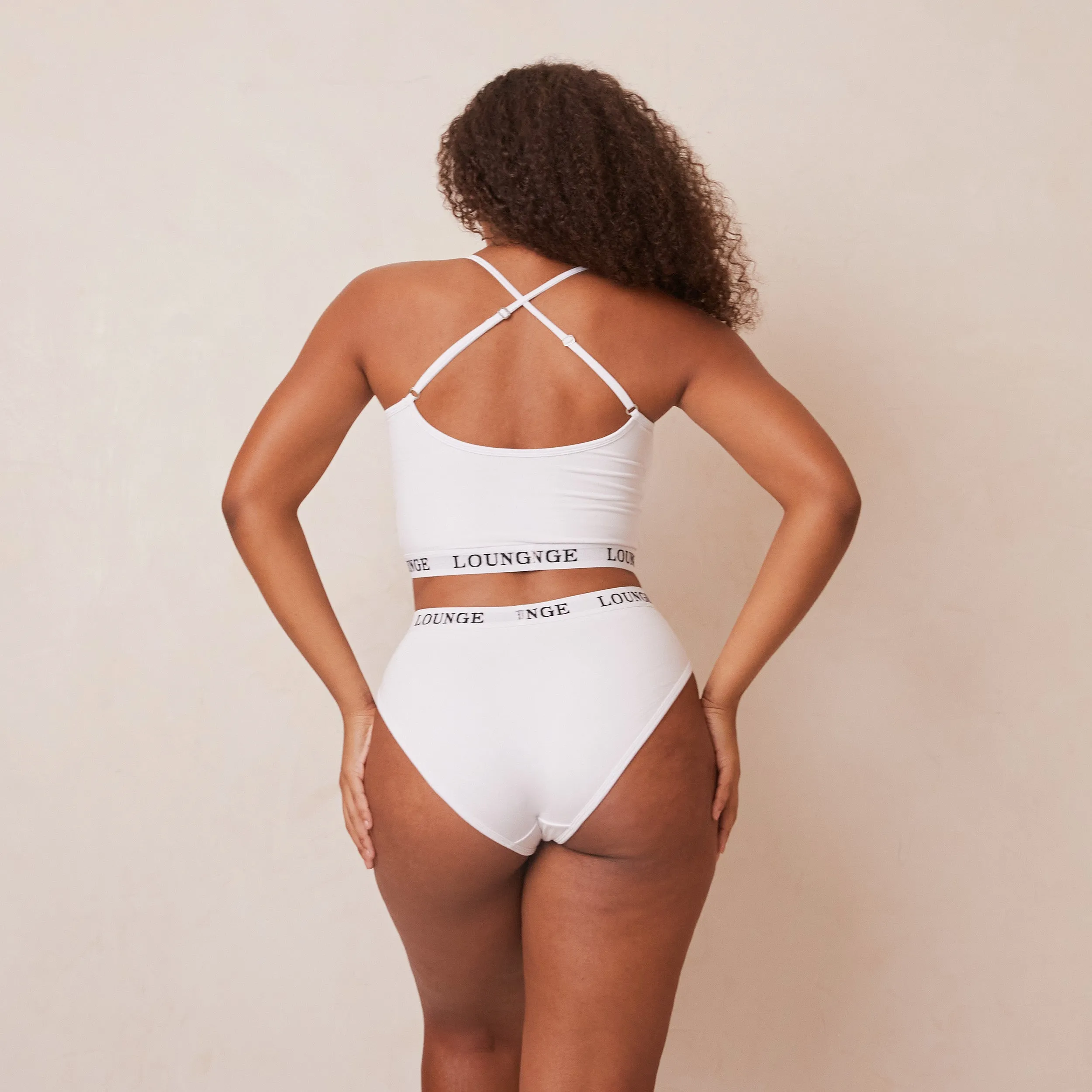 Bamboo Basic Bralette  - White