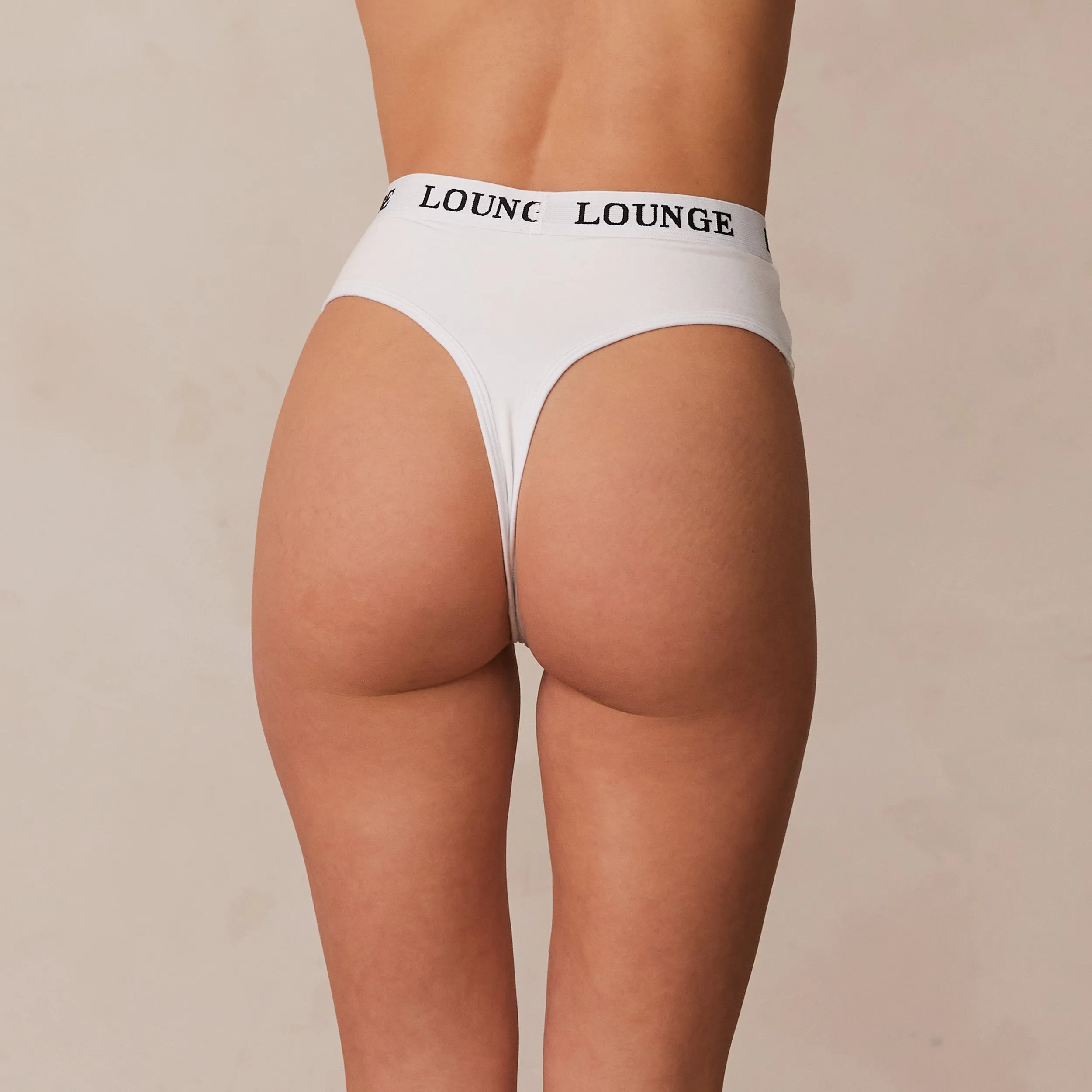 Bamboo Basic Thong - White