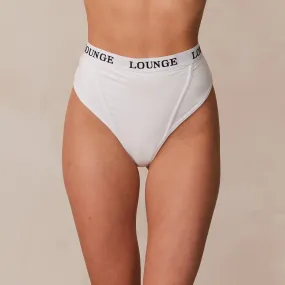 Bamboo Basic Thong - White