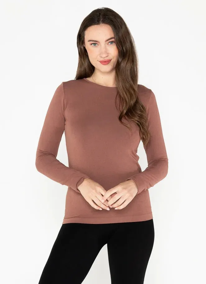 Bamboo Long Sleeve Crewneck Top