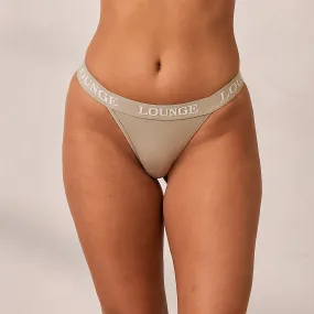 Bamboo Triangle Thong - Oat