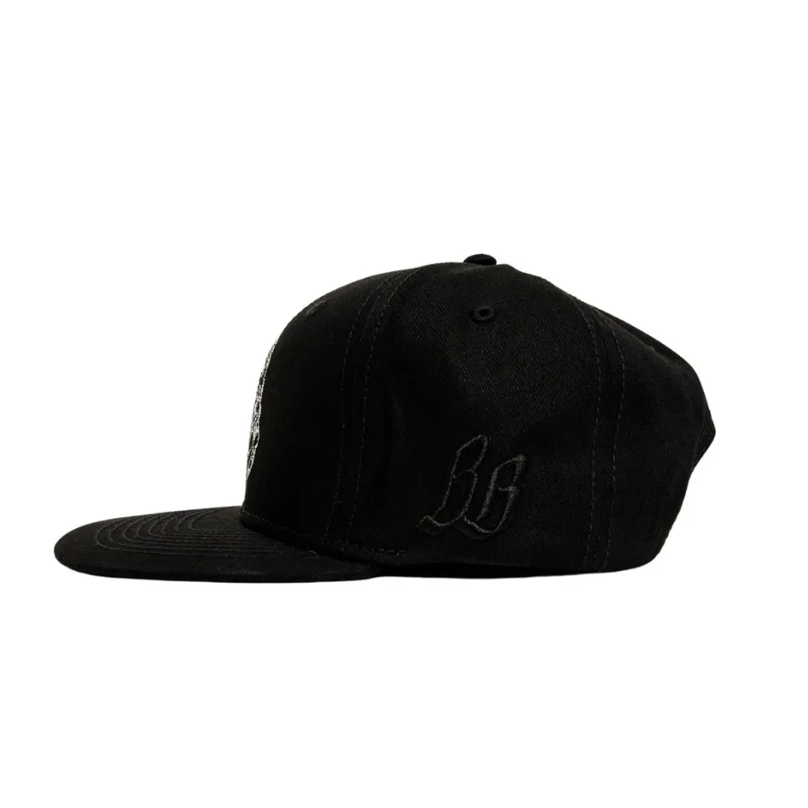 BBC Helmet Crack Snapback Hat Black