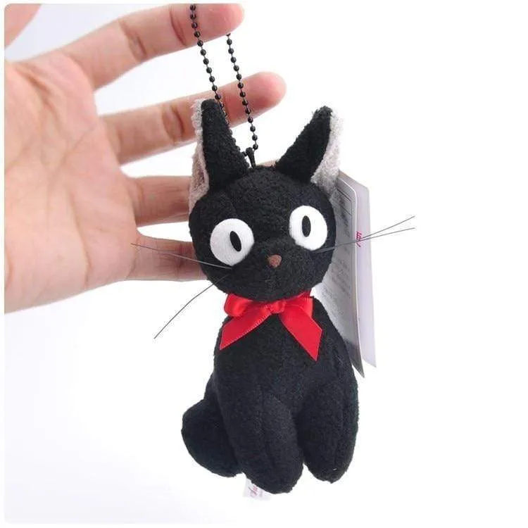 Big Size Jiji Cat Studio Ghibli Hayao Miyazaki Kiki's Black Jiji Plush Doll Toy Kawaii Black Cat Kiki Stuffed Animal Toy For Kid