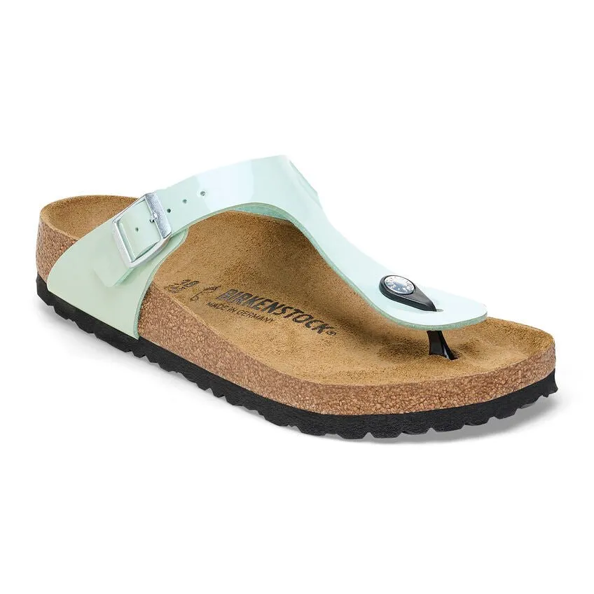 Birkenstock Women's Gizeh - Patent Surf Green