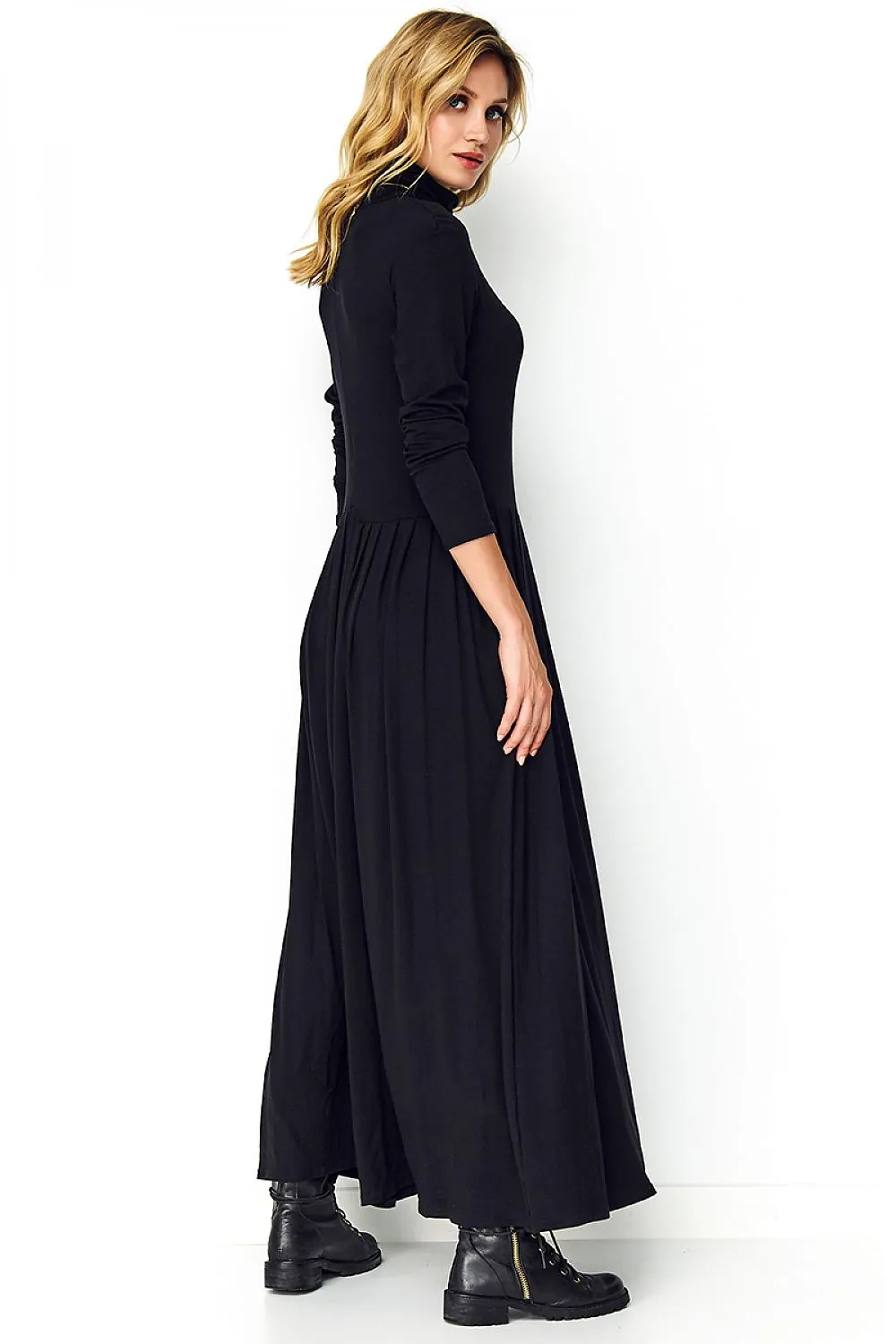 Black Long Sleeve Maxi Dress