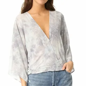 Blue Life Goddess Oasis Kimono Top